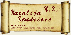 Natalija Kendrišić vizit kartica